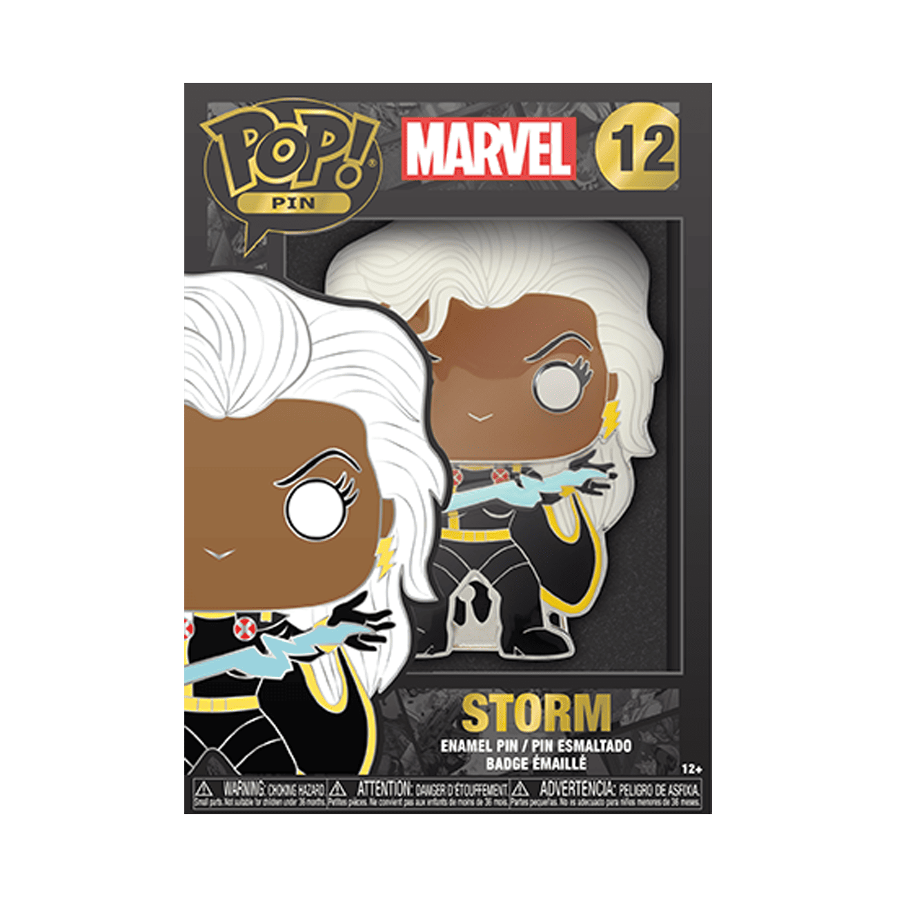 Funko pop enemal pin movies marvel xmen storm