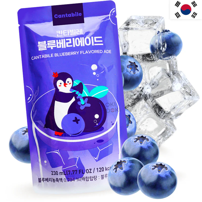 Cantabile blueberry flavored ade korean drink 🇰🇷 مشروب كانتابيلي بنكهة التوت الأزرق، مشروب كوري 🇰🇷
