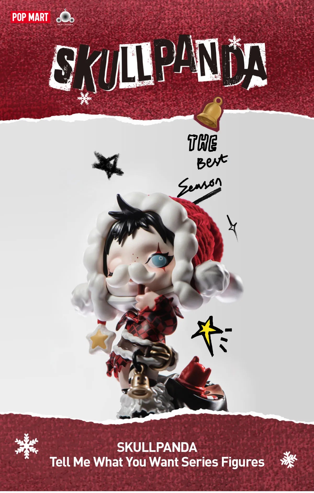 Pop mart Labubu skull panda holiday blind box
