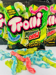 Trolli mountain dew sour brite crawlers