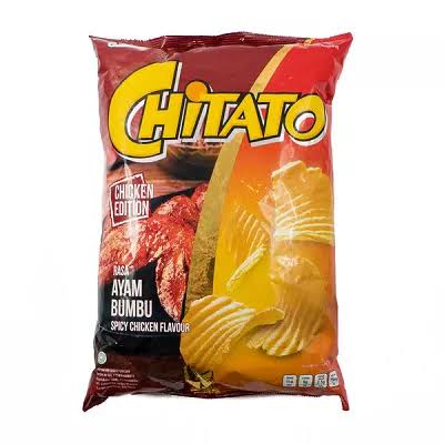 Chitato potato chips spicy chicken رقائق بطاطس شيتاتو مع دجاج حار