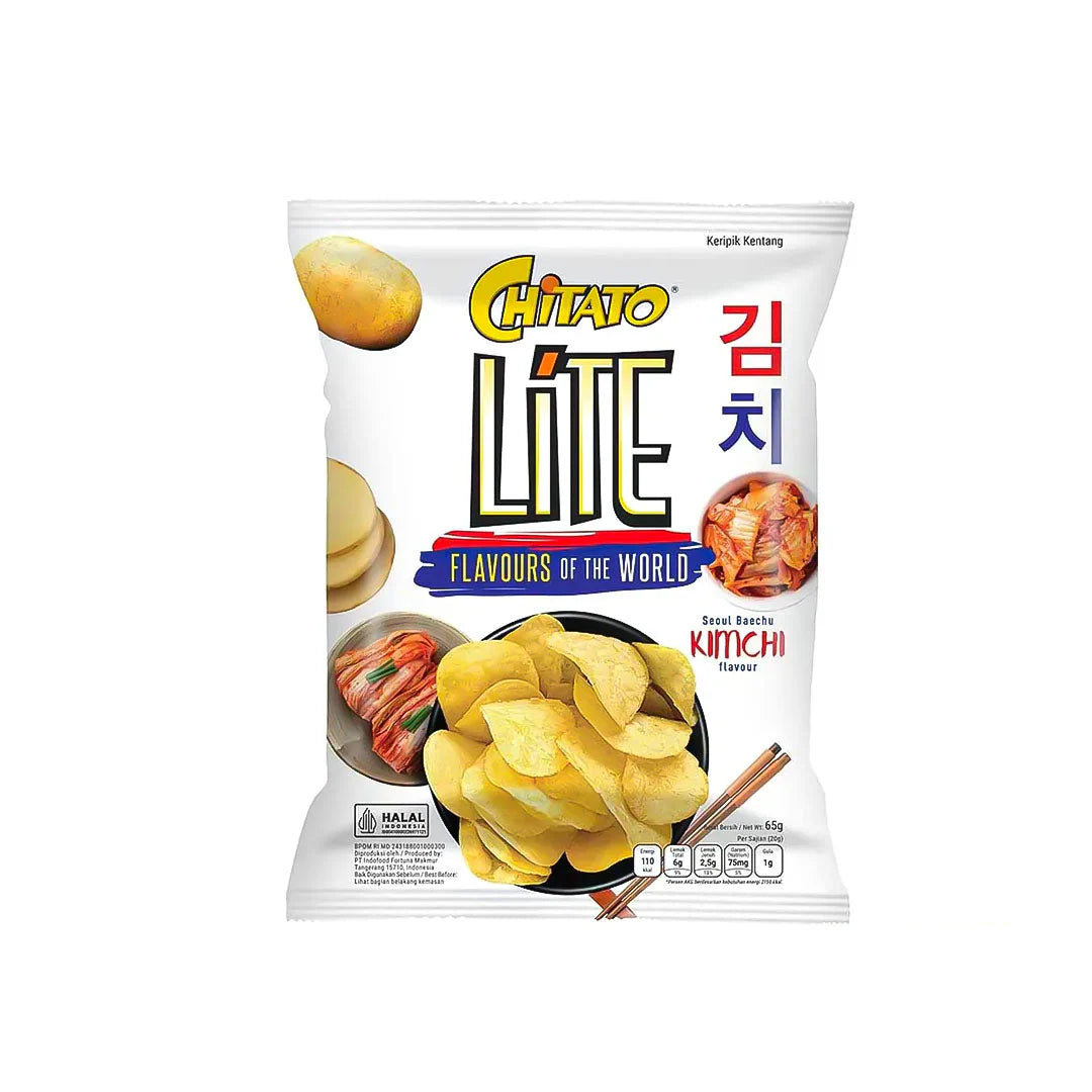Chitato lite potato chips soul baechu kimchi شيتاتو لايت رقائق البطاطس سول بايتشو كيمتشي