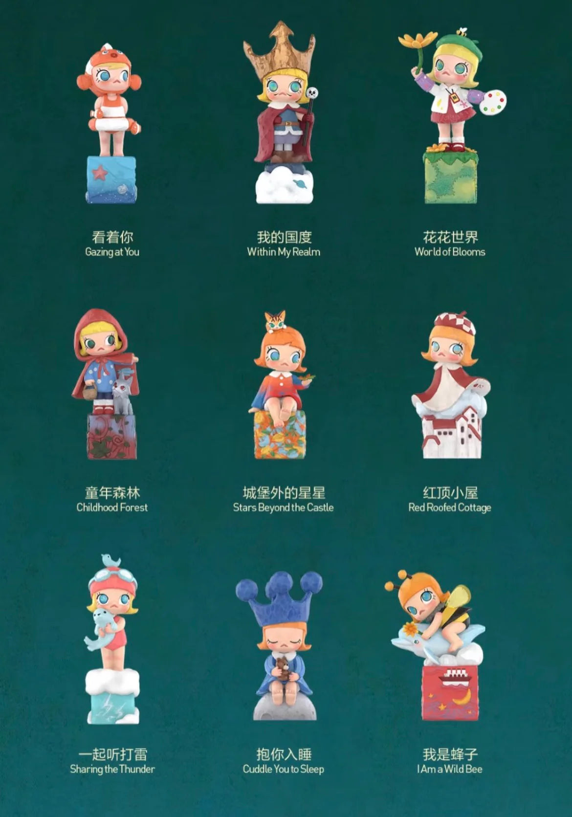 Pop mart scenery along the way molly 20th anniversary blind box