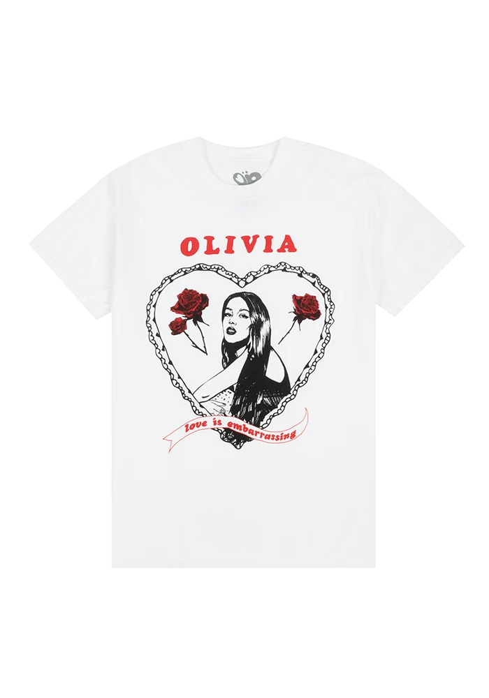 Olivia Rodrigo love is embarrassing t-shirt