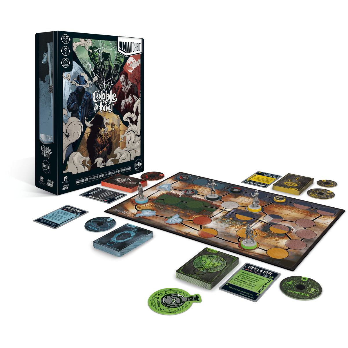 Unmatched: Cobble & Fog - Dracula, Sherlock, Jekyll, Invisible Man