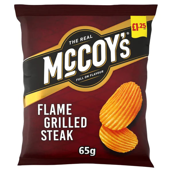 McCoy's Ridge Cut Sharing Crisps flamed grilled steak