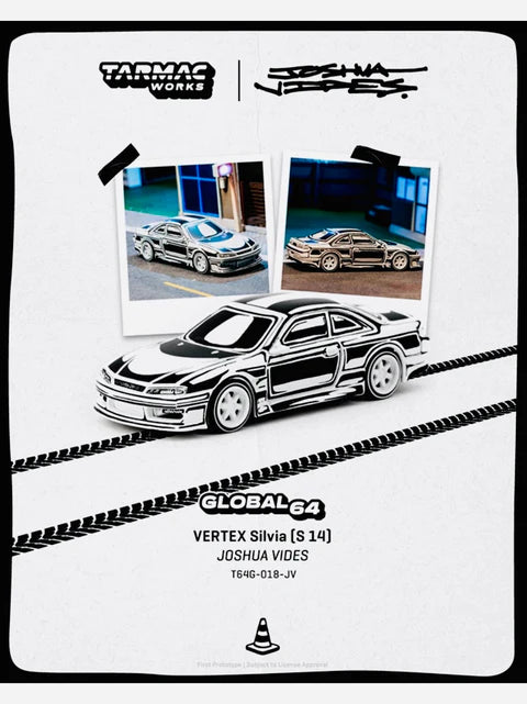 Tarmac Works Hobby 64 Vertex Silvia S14 Designed by Joshua Vides