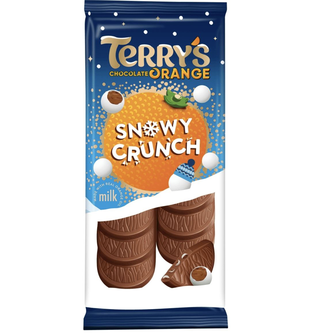 Terry’s snowy crunchy chocolate bar