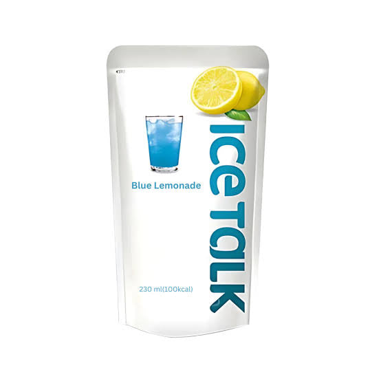 Ice talk blue lemonade Korean drink