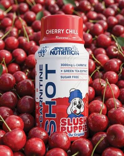 Applied nutrition L-carnitine shot 3000mg slush puppie the original cherry chill flavor