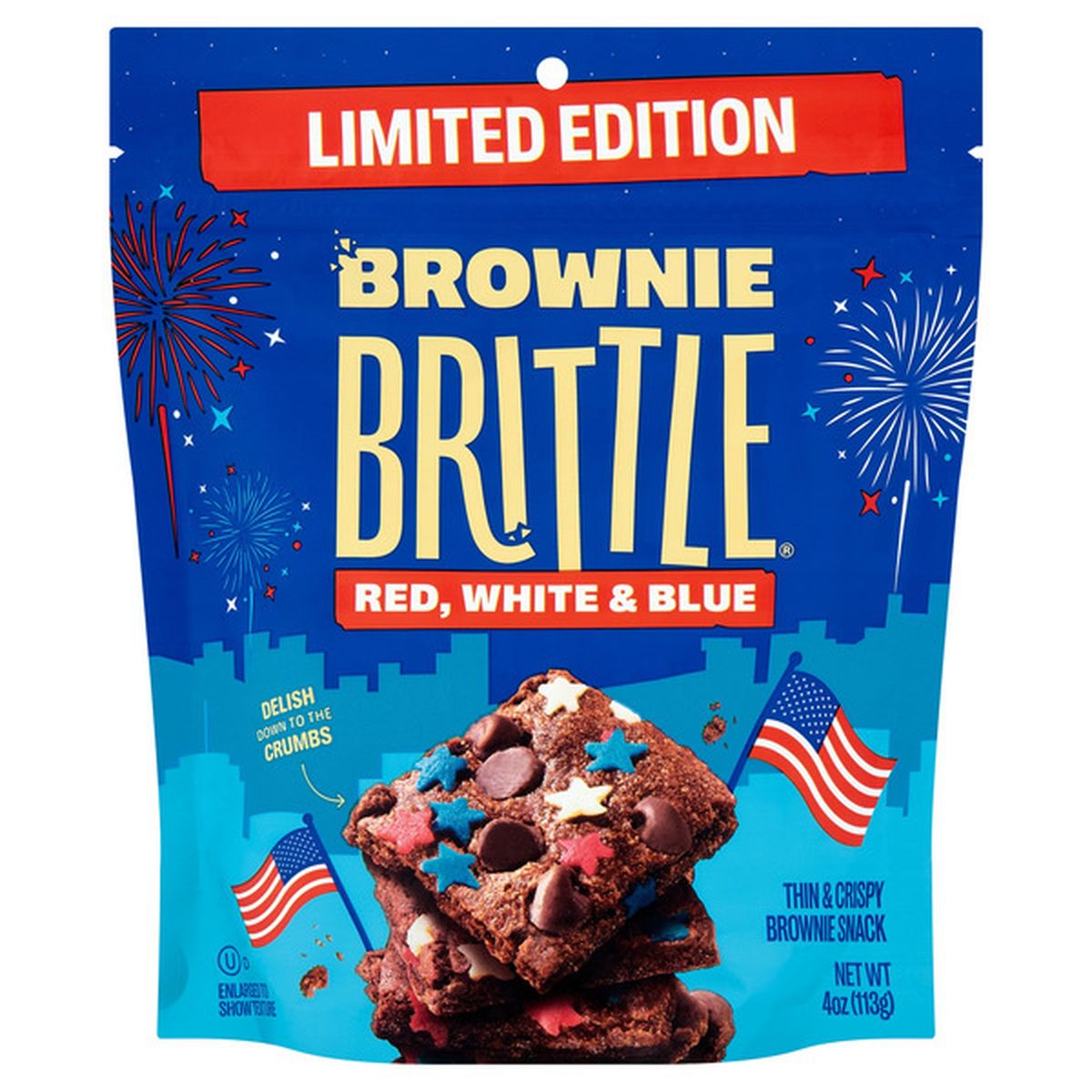 Brownie Brittle Red,White,blue snack