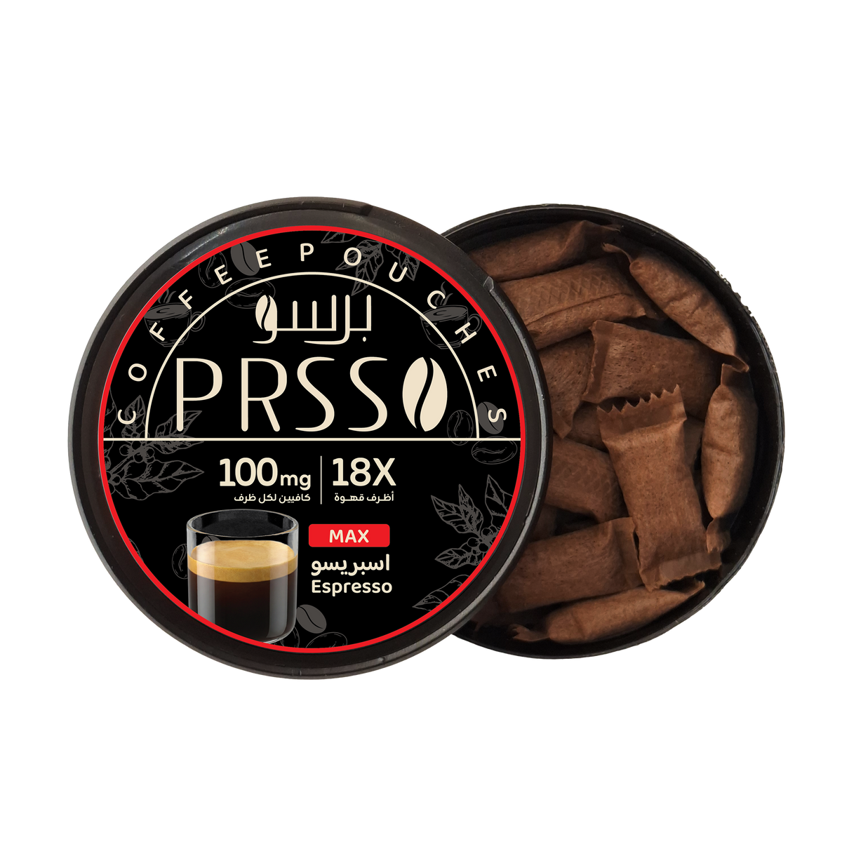 Presso coffee pouches 18X espresso flavor