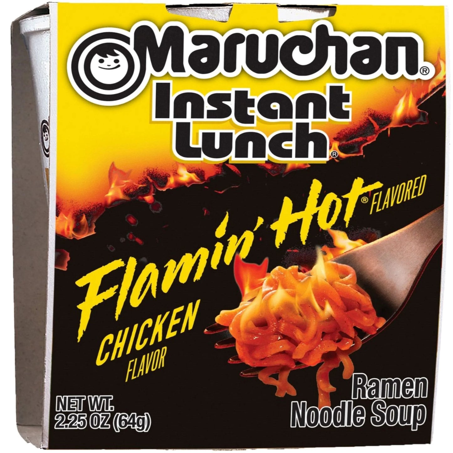 Maruchan Instant Lunch Ramen Noodles, Flamin’ Hot Chicken Flavor, 2.2 oz Cup