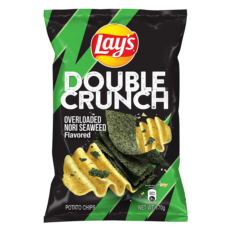 LAY'S® double crunch nori seaweed Flavored Potato Chips رقائق بطاطس LAY'S® مزدوجة المقرمشة بنكهة الأعشاب البحرية نوري
