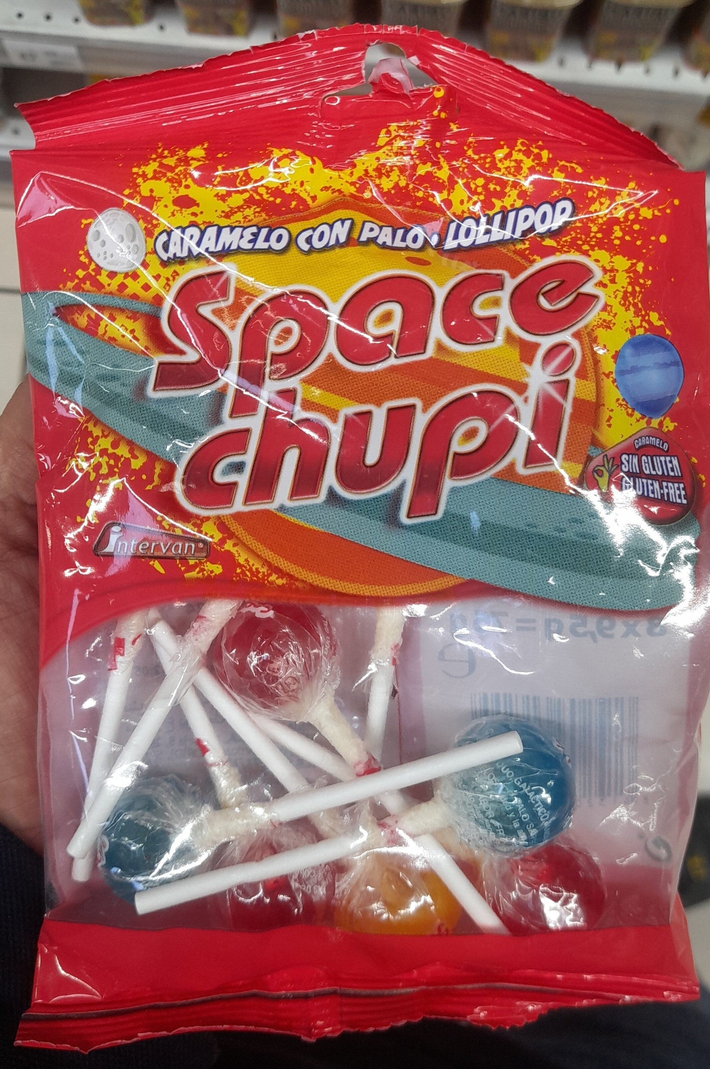 Spacechupi lolipop tounge coloring