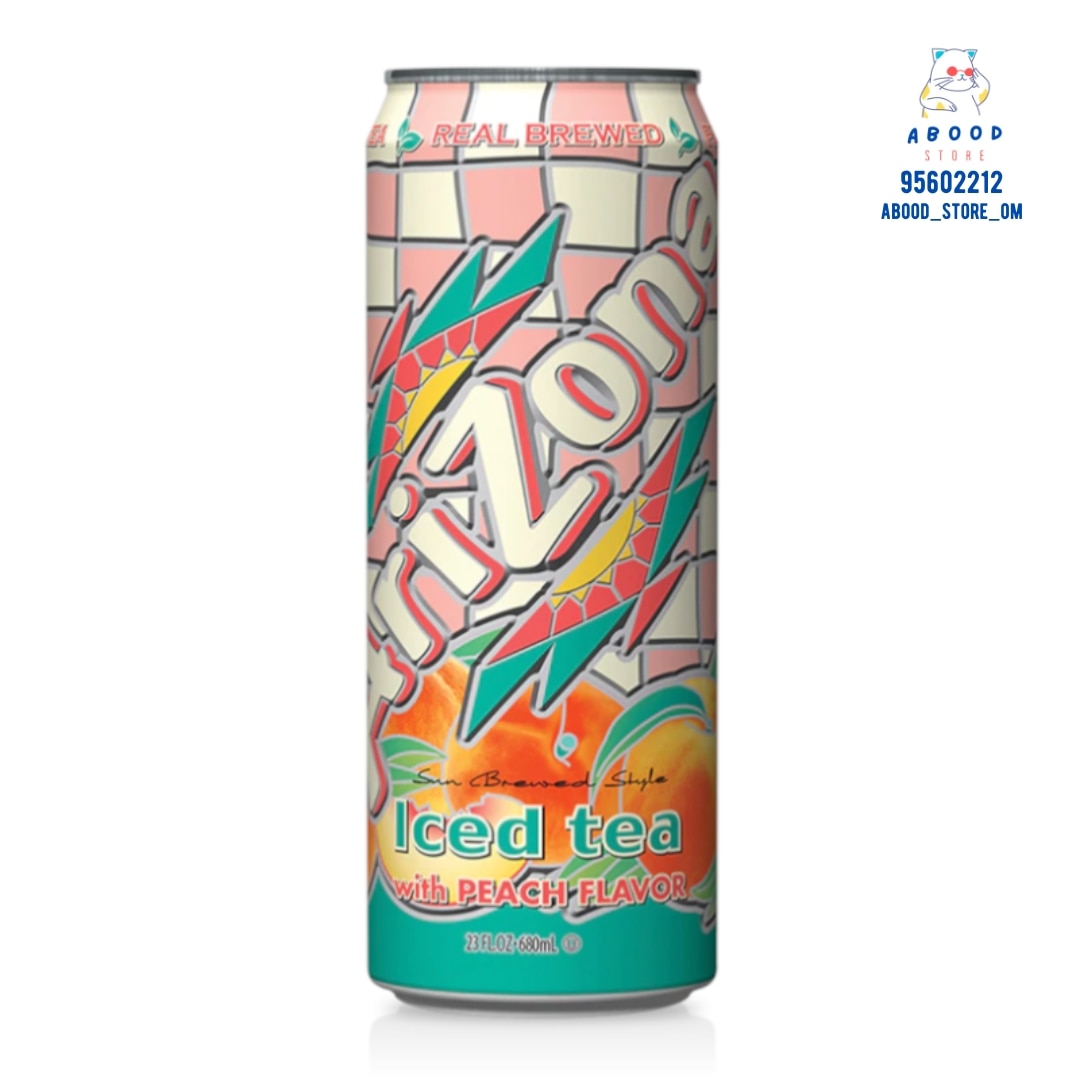 Arizona iced tea with peach flavor