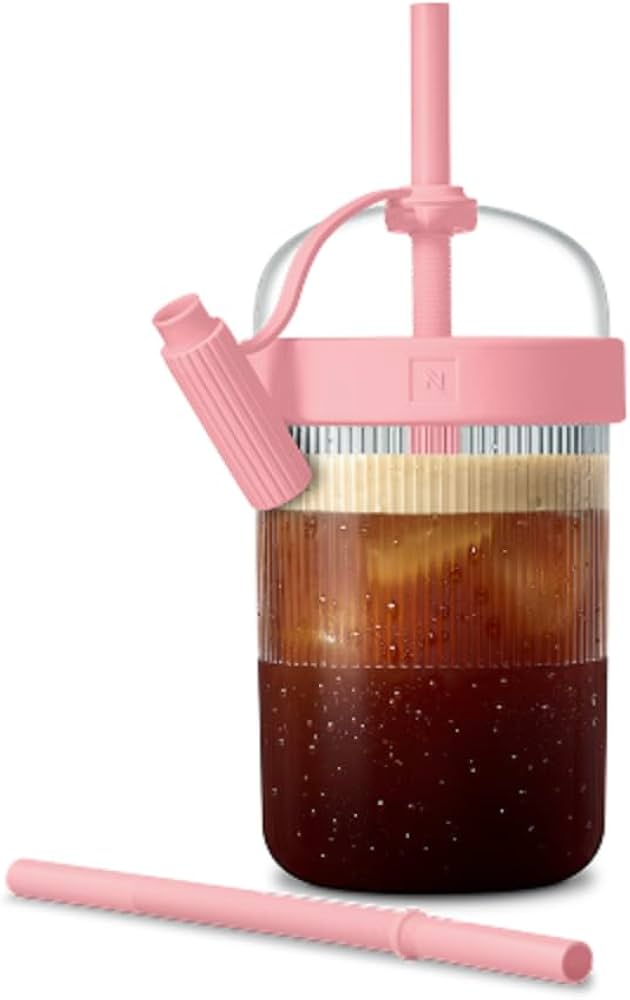 Nespresso travel tumbler rose bubble