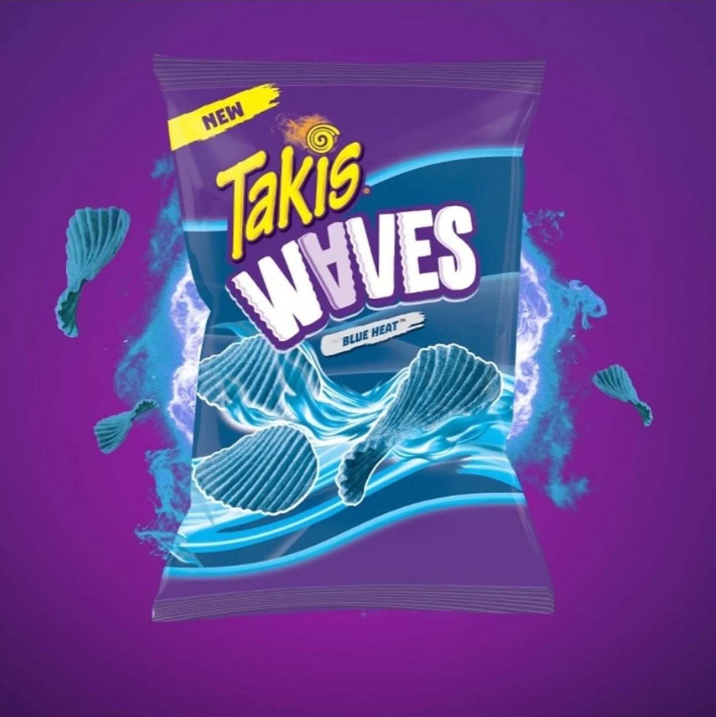 تاكيس موجات الحرارة الزرقاء شبس تاكيس المموج .