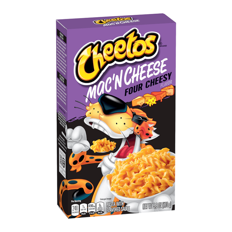 Cheetos mac'n cheese four cheese purple 170g