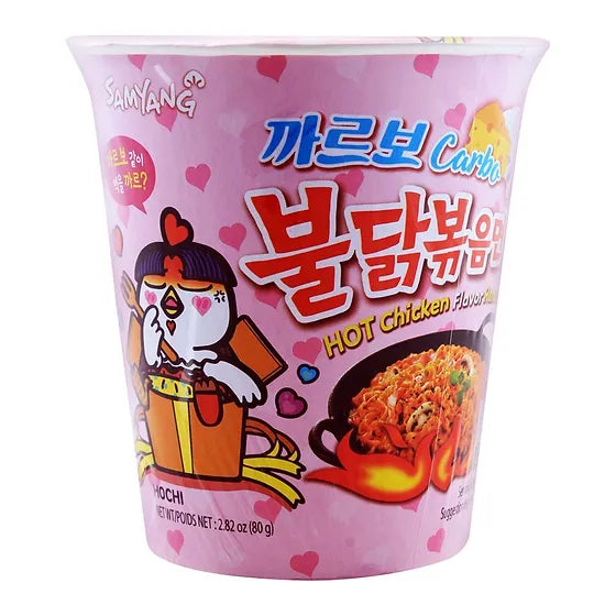 Samyang Hot Chicken Ramen Carbonara Flavor Cup نودلز الكوب الحار