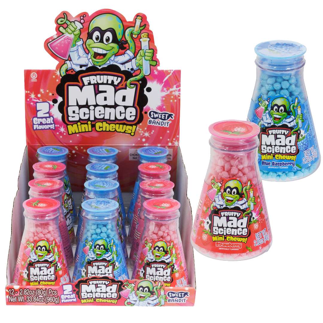 Fruity mad science mini chews
