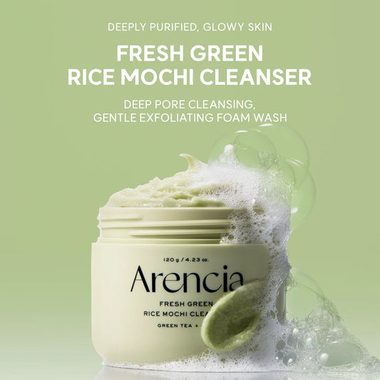 Arencia fresh green rich mochi cleanser khad