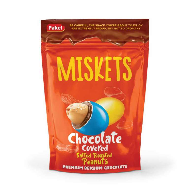 Miskets peanuts coated choclate