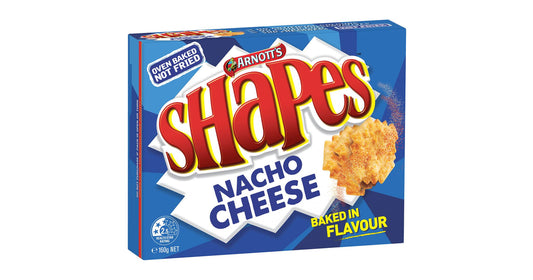 Arnotts Shapes Original Crackers Biscuits Nacho Cheese Box 160g