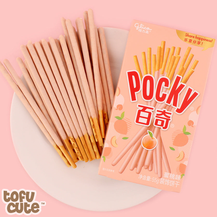 Pocky Peach Sticks اصبع بسكويت بوكي بالخوخ