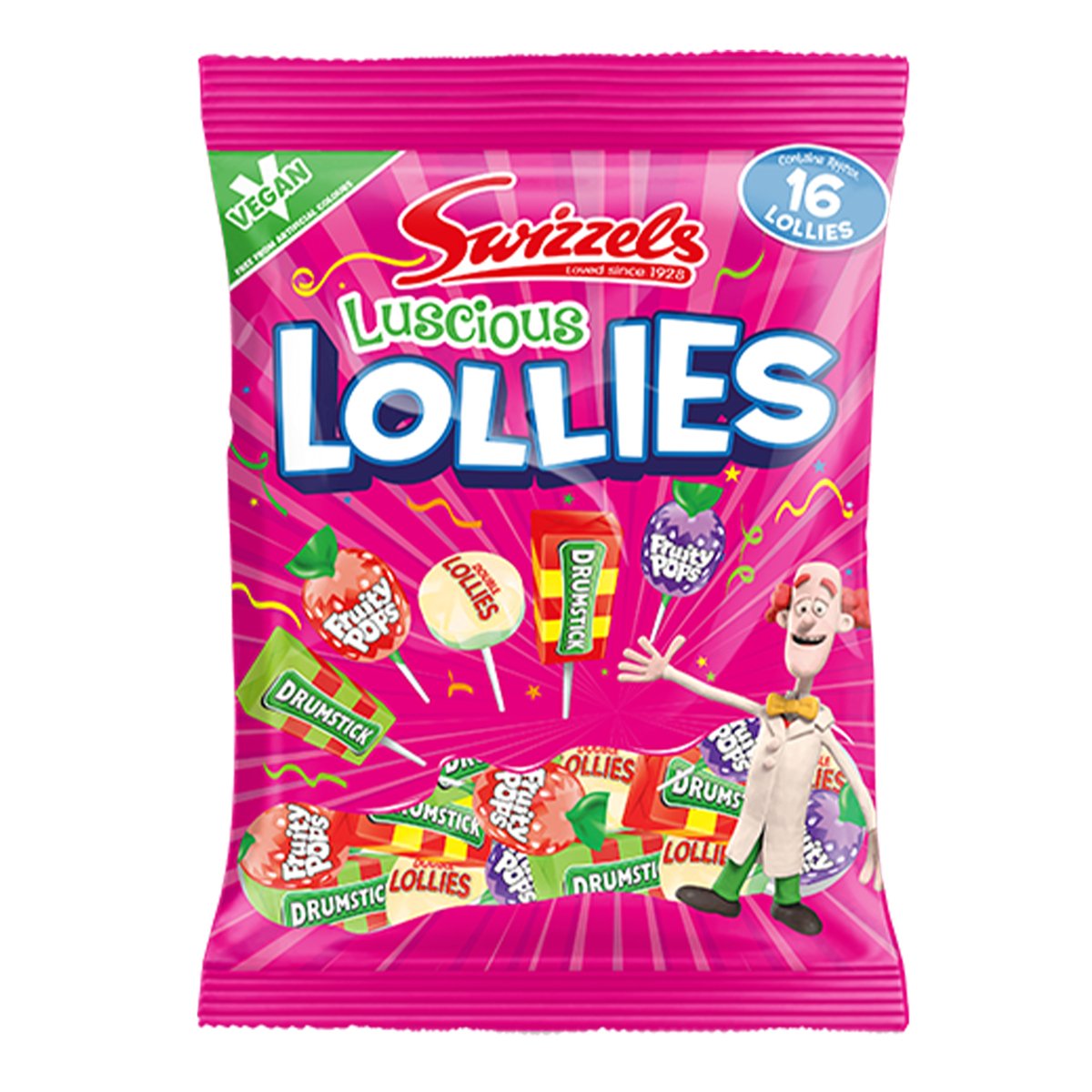 Swizzels Luscious Lollies Assorted Vegan 176 g