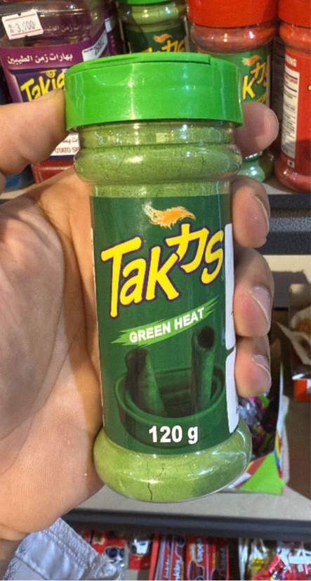 Takis green heat chili seasoning