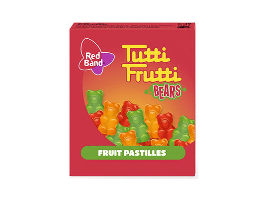 Red band tutti frutti bears