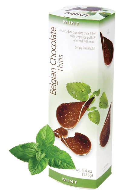Chocolate belgian thins mint