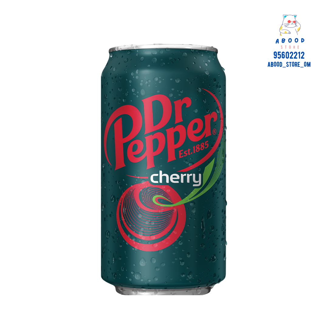 Dr pepper drink cherry 355 ml مشروب دكتور بيبر بالكرز