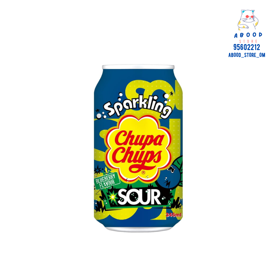 Chupa chups Sparkling Drink sour blueberry 345 ml