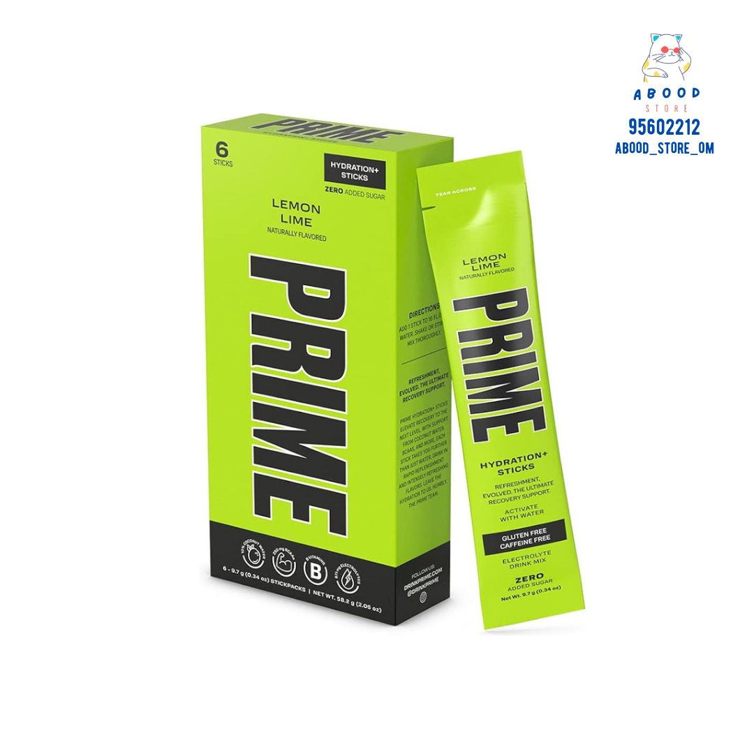 Prime energy drink lemon lime sticks