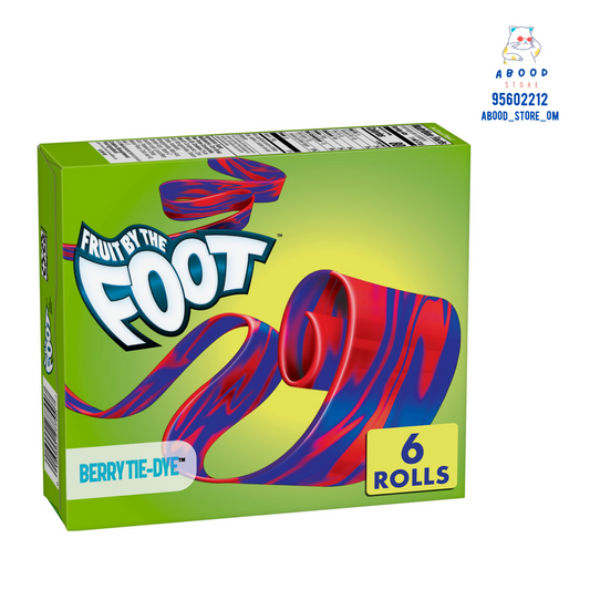 Fruit roll up foot berry tie-dye