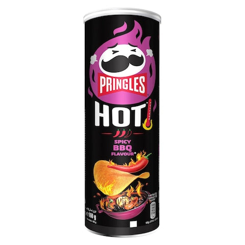 Pringles hot spicy BBQ flavour