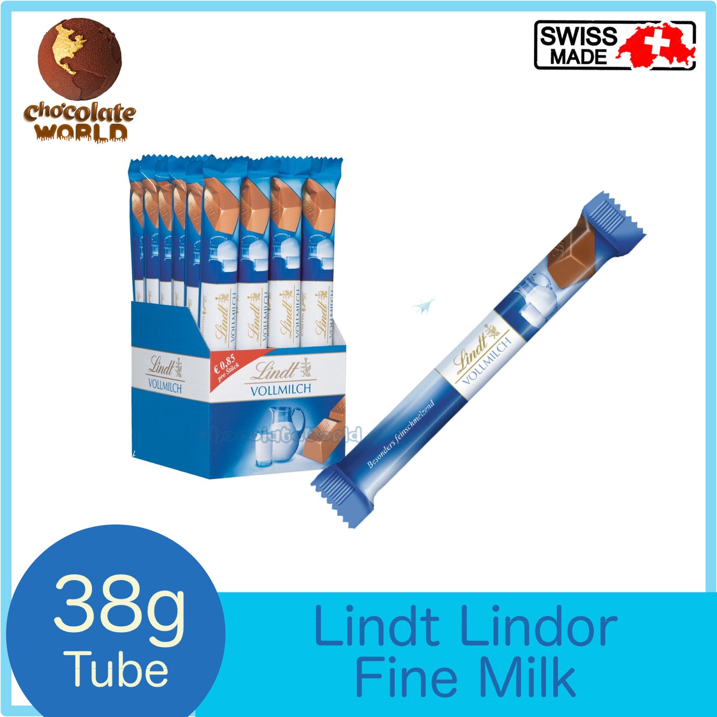 Lindt lindor milk chocolate 38g