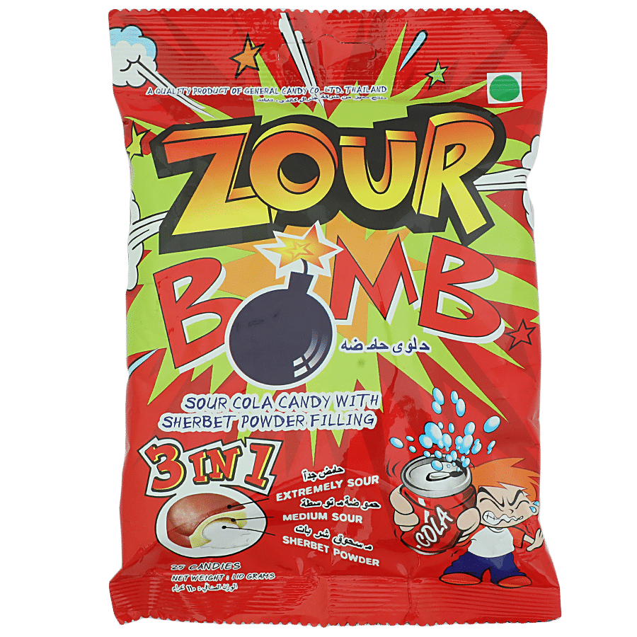 zour bomb 3 in 1 cola flavor