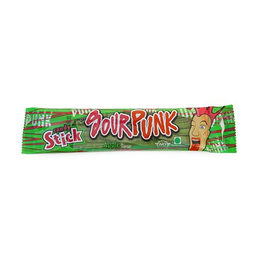 Sour punk candy stick apple