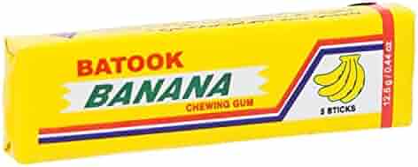 Batook Chewing Gum banana 5'Stick لبان باطوق بالموز