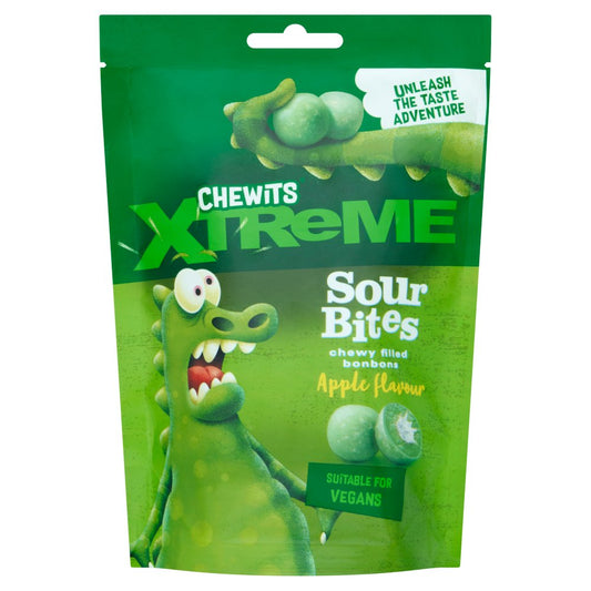 Chewits Xtreme Apple Flavour Sour Bites 115g