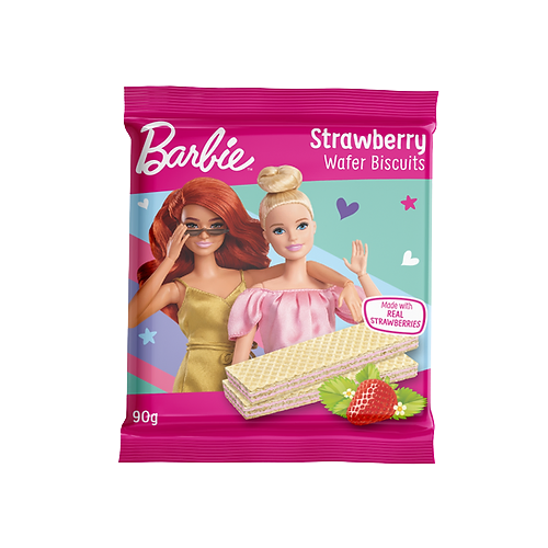 Barbie Strawberry Wafer Biscuits