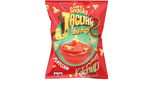 Jaguar corn snack ketchup