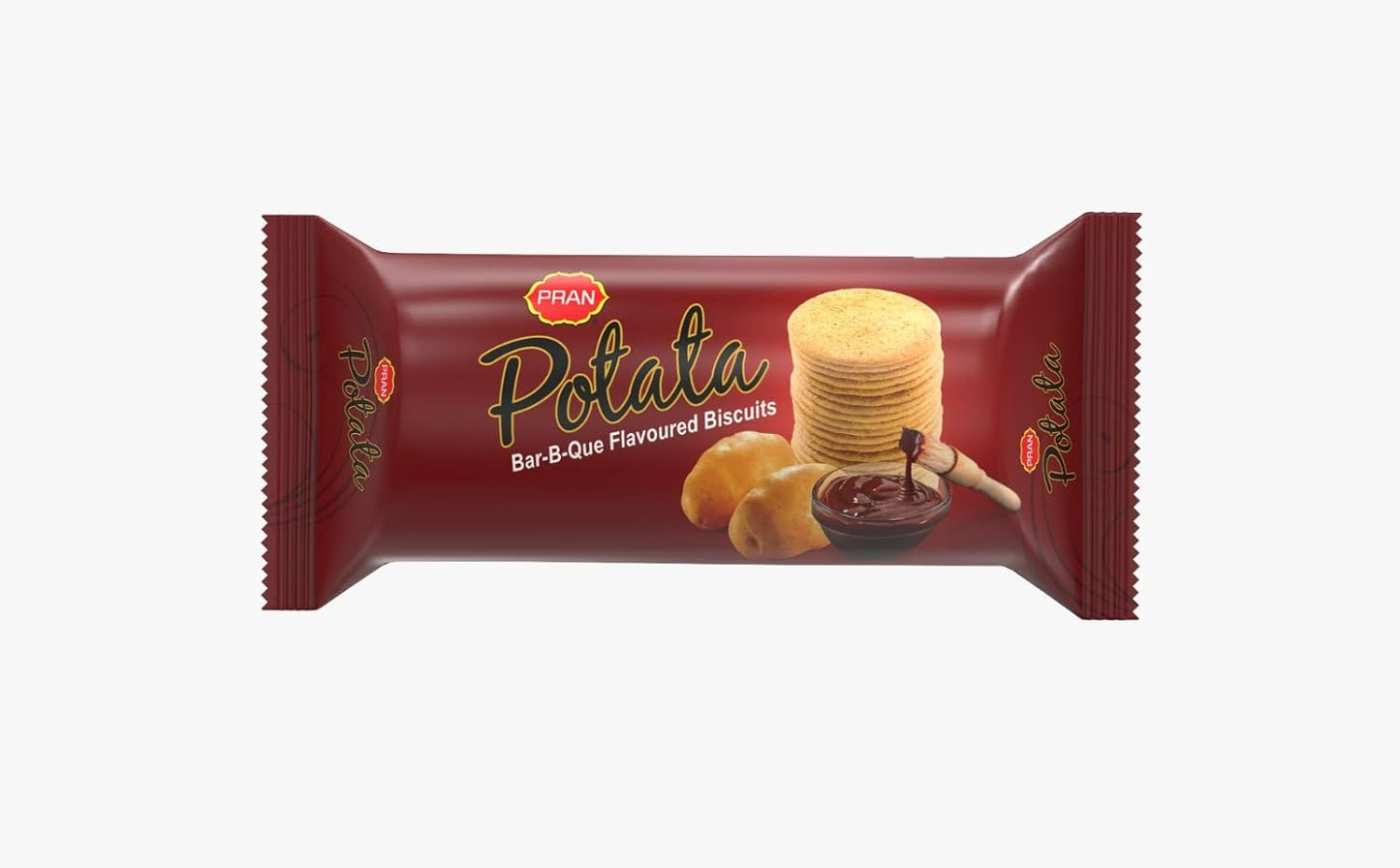 Potato bar-b-que flavored biscuits