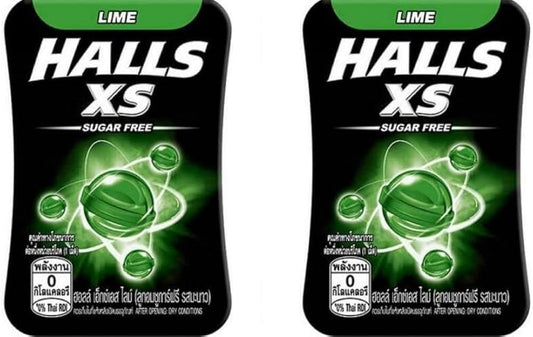 Halls XS Lime Flavored Sugar Free Candy 12.6g