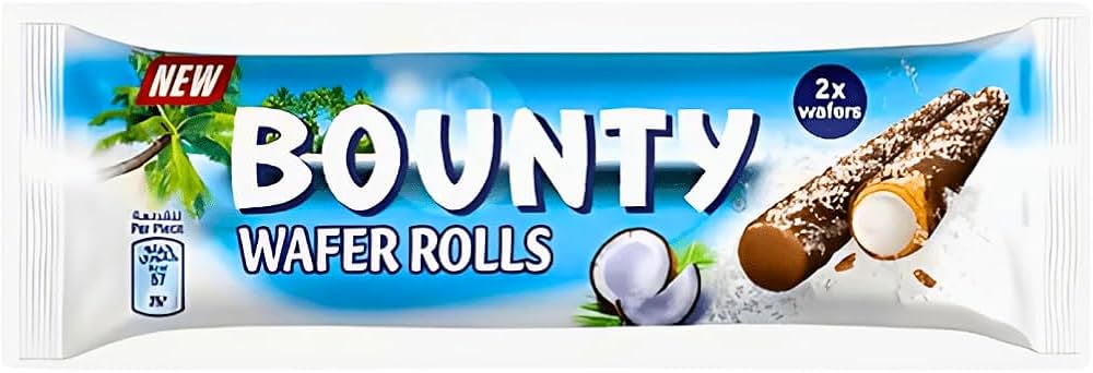 Bounty Chocolate Wafer Rolls 22.5 Gm