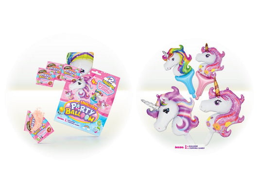 Jhony bee Balloon +poping candy unicorn بالون يونيكورن