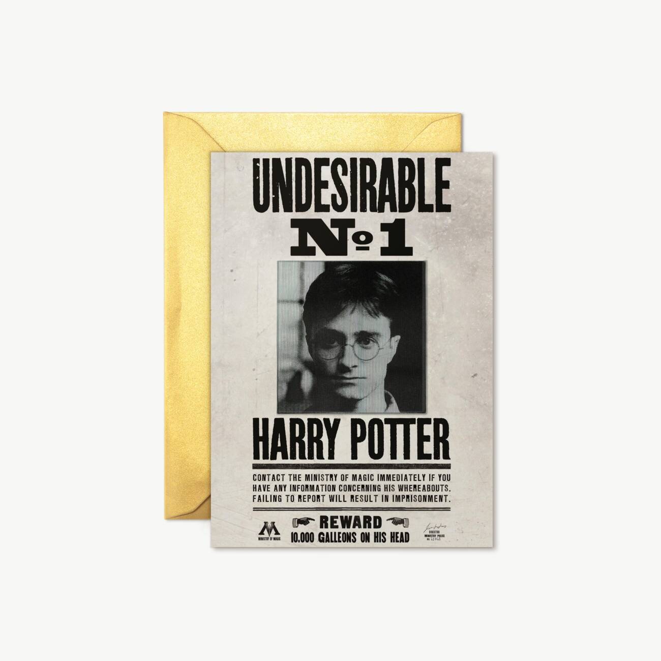 Harry potter note card undesirable no 1